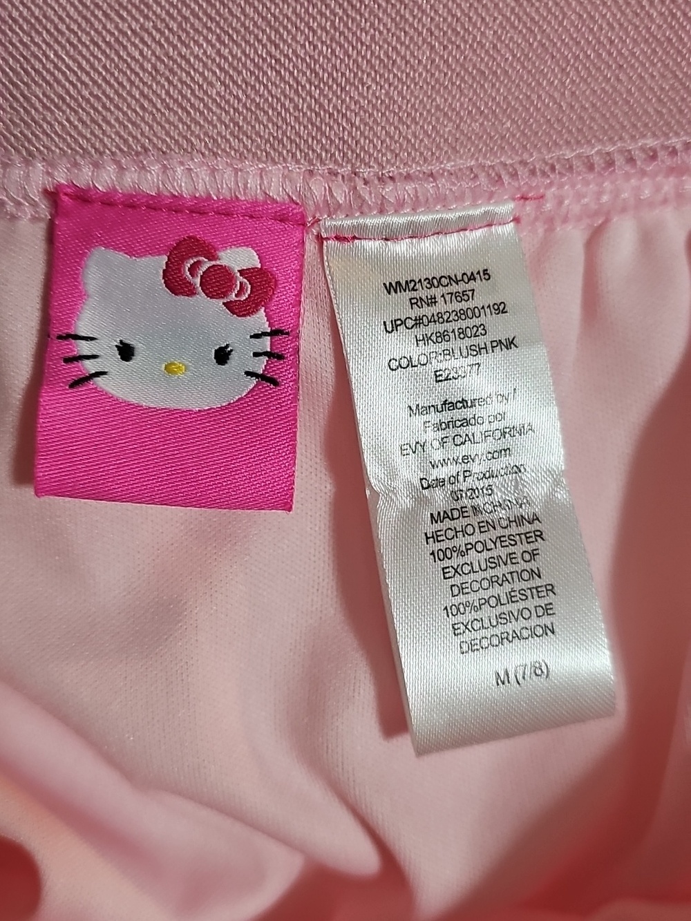 ✨ Hello Kitty Sanrio Pink Gold Glitter Tutu Skirt Size 7/8 - Picture 6 of 6